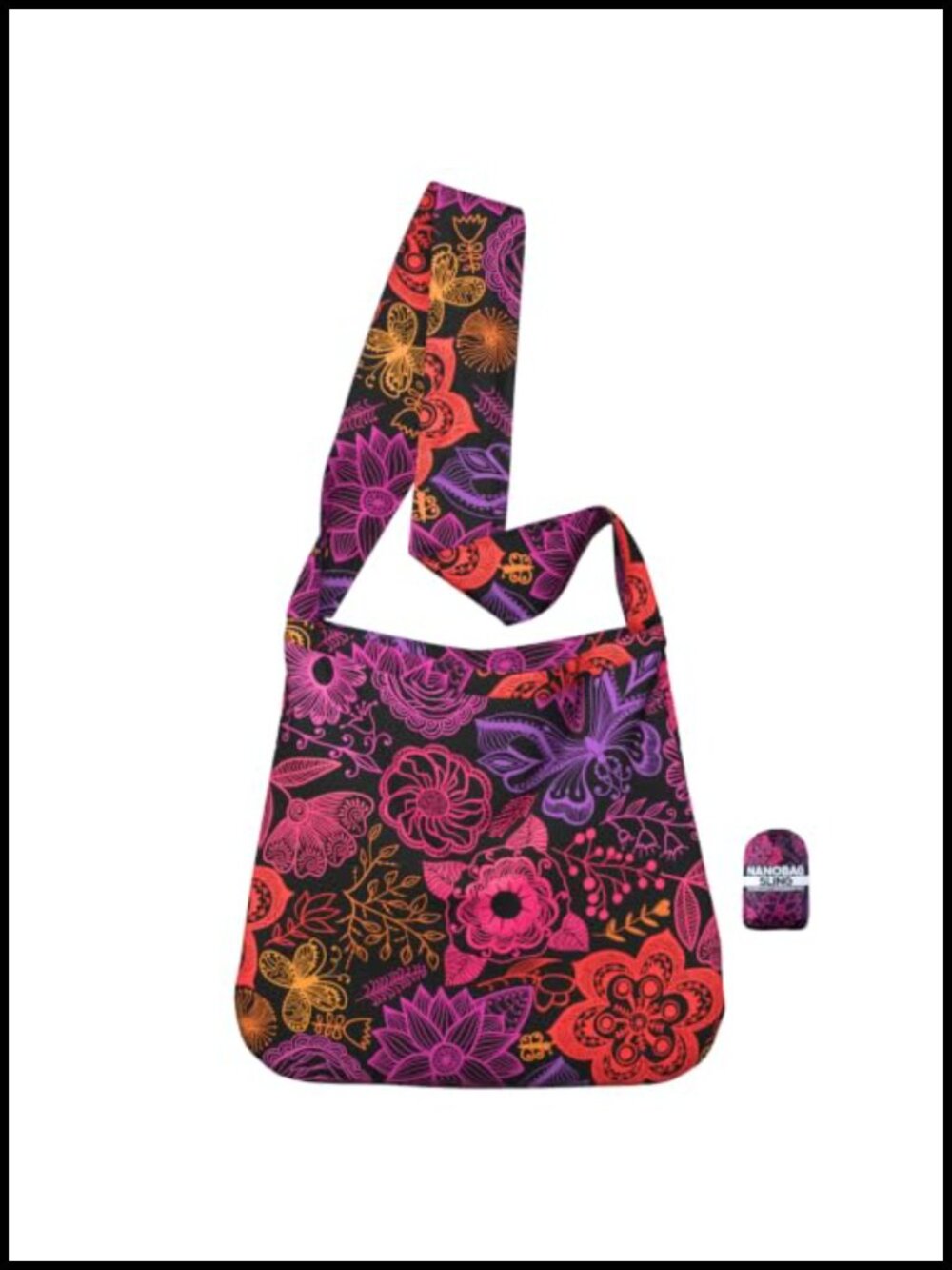 Nanobag Sling 19L Foldable Packable Crossbody Grocery Bag for Men & Women